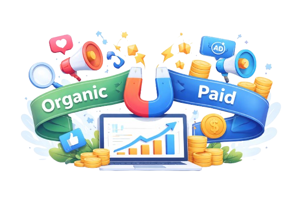 social media and paid ads